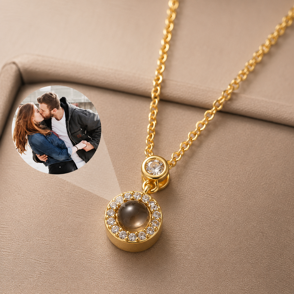 Custom Photo Projection Necklace | MIMORA