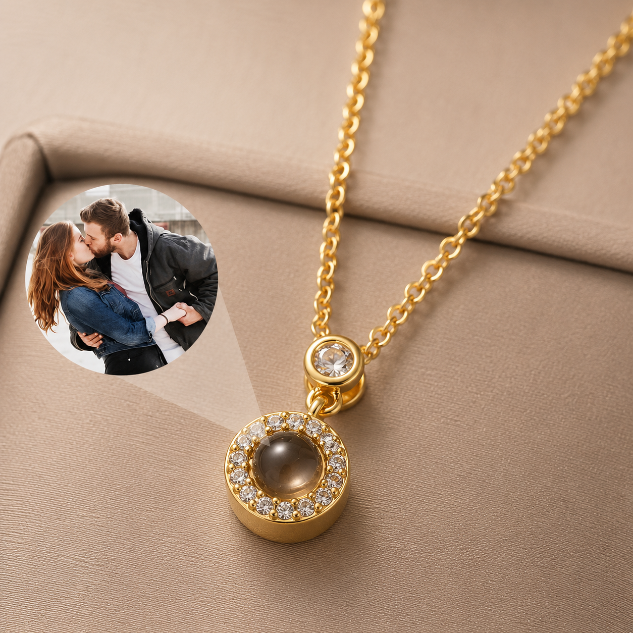 Custom Photo Projection Necklace | MIMORA