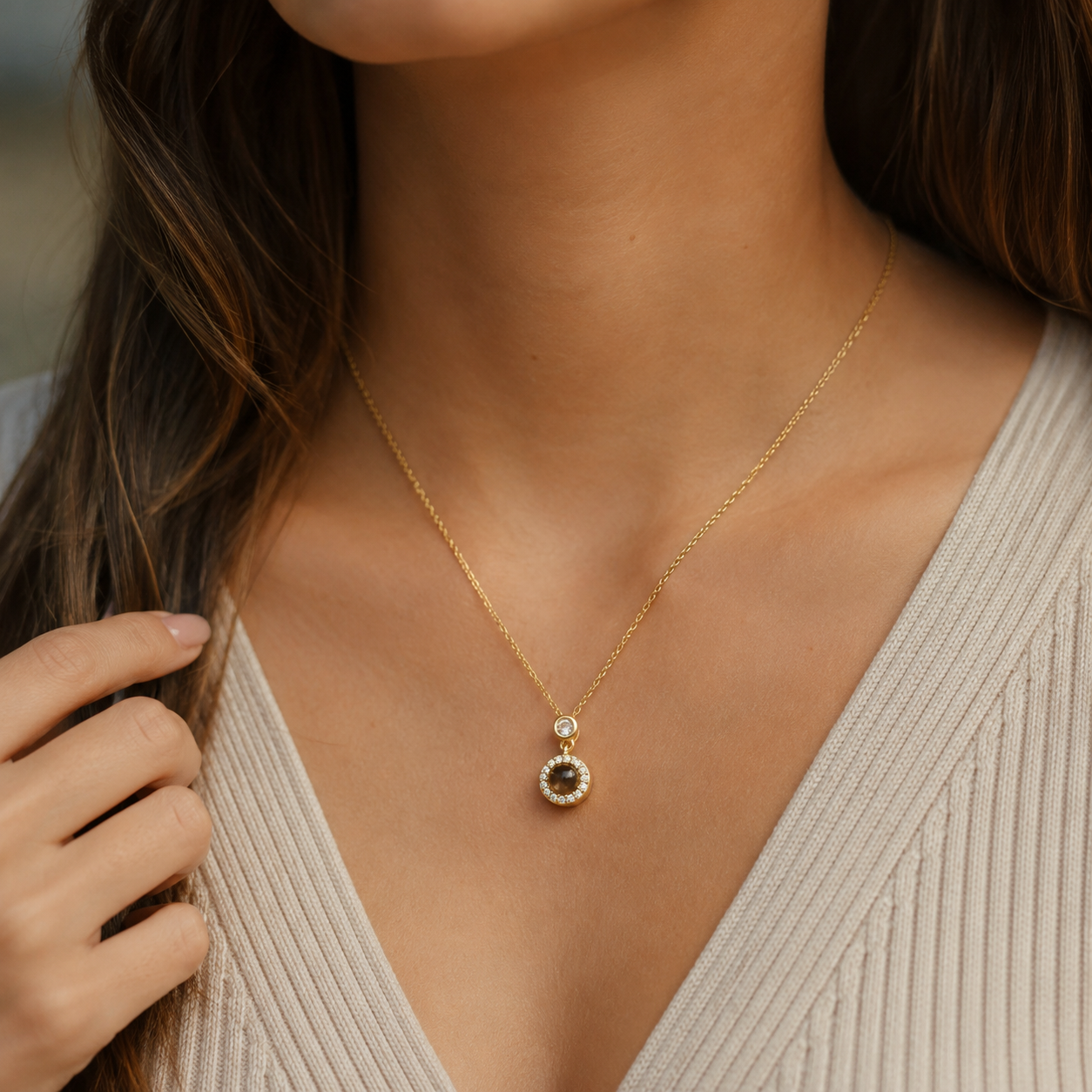 Custom Photo Projection Necklace | MIMORA