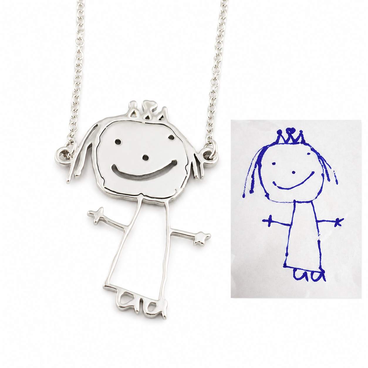 Kids Artwork Necklace, Bracelet, Pendant or Keychain