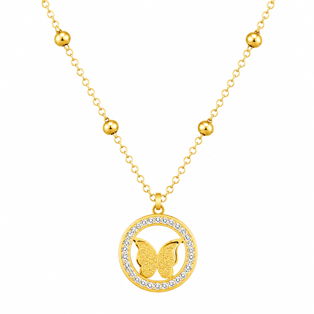 Butterfly Crystal Necklace