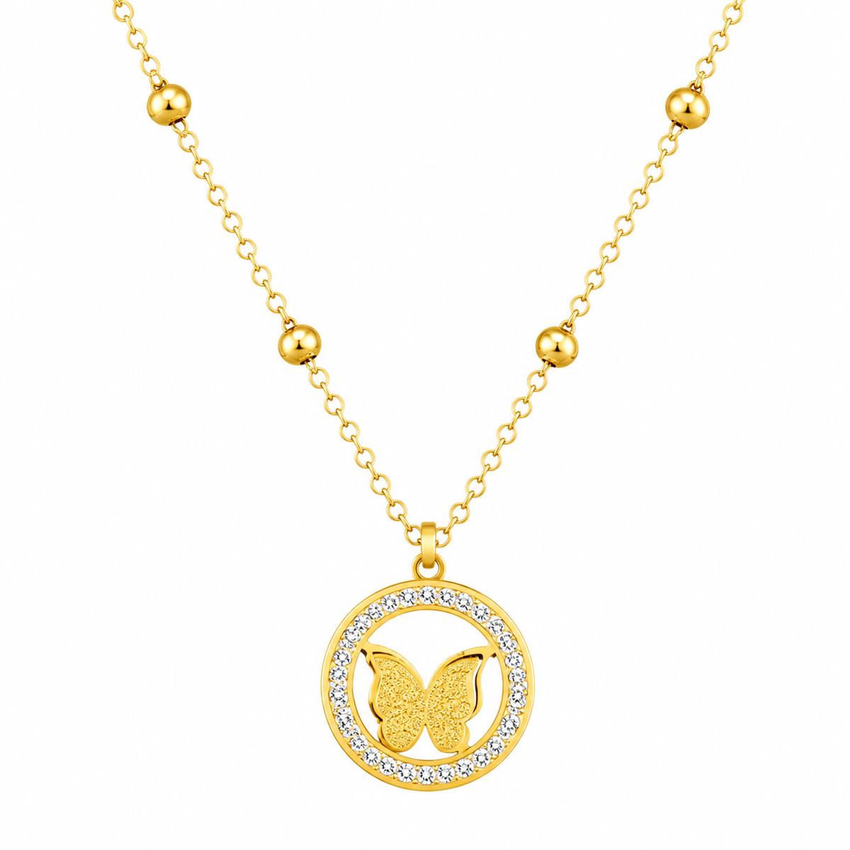 Butterfly Crystal Necklace