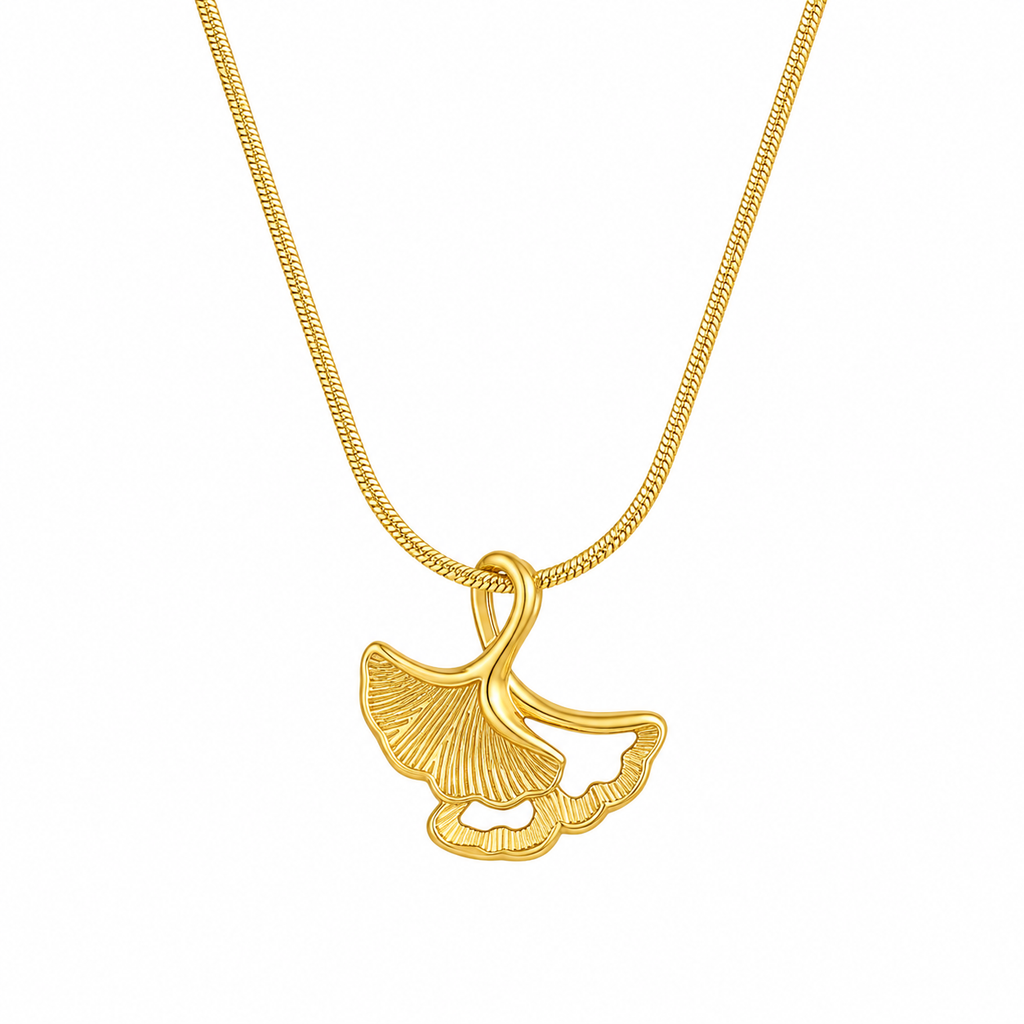 Ginkgo Leaf Necklace