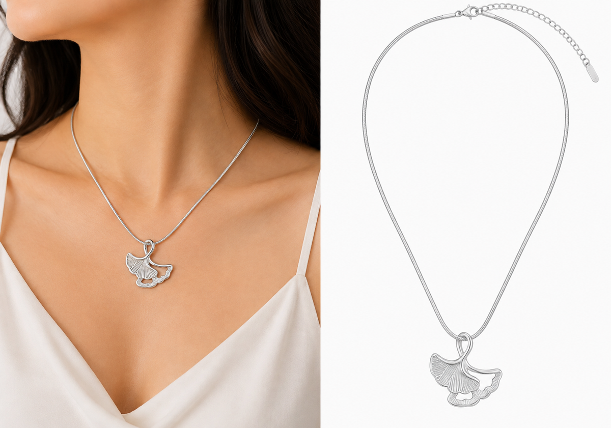 Ginkgo Leaf Necklace