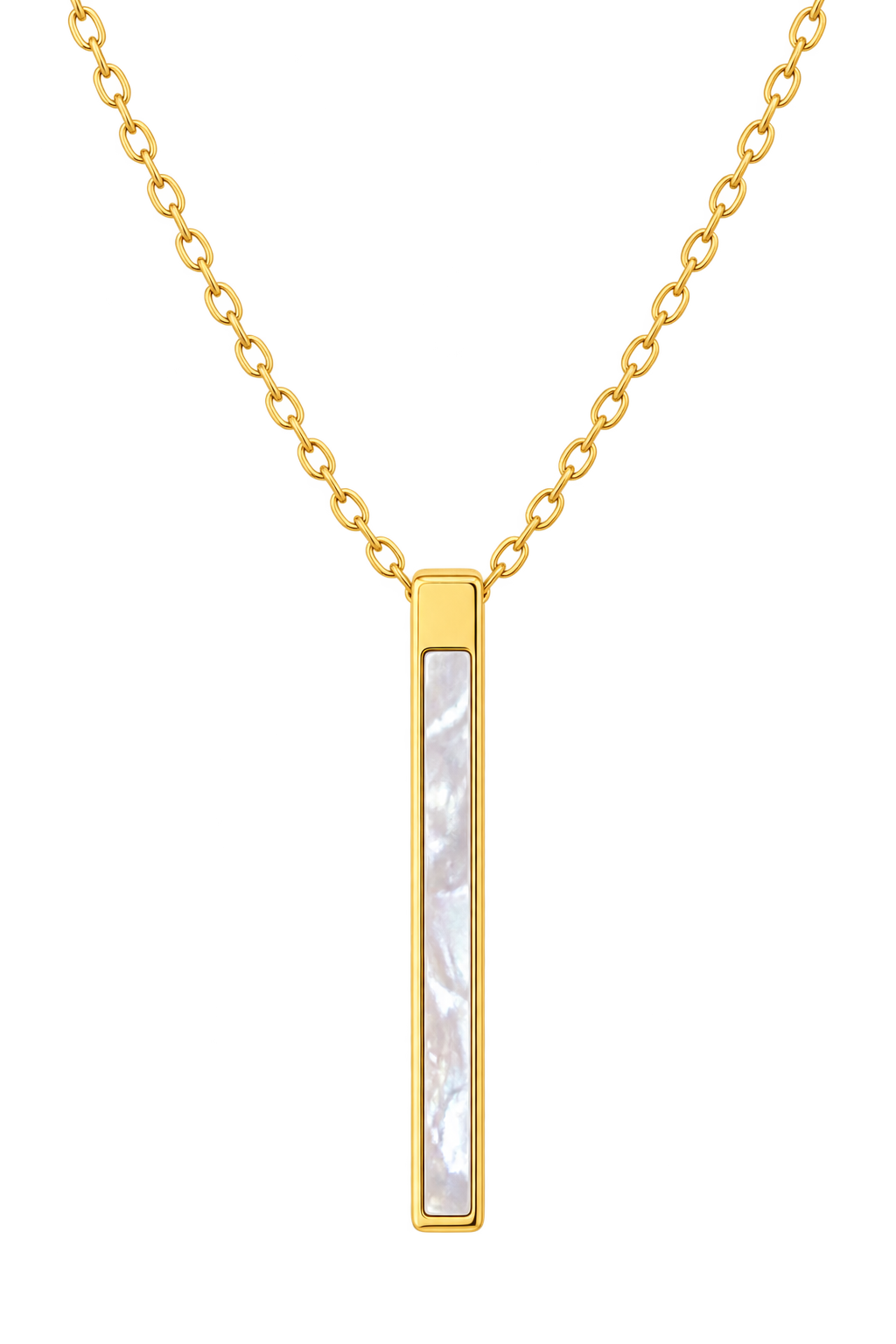 Mother-of-Pearl Bar Necklace