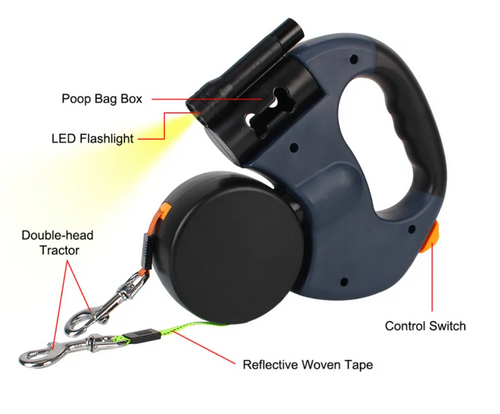 Tangle-Free Double Dog Walking Leash